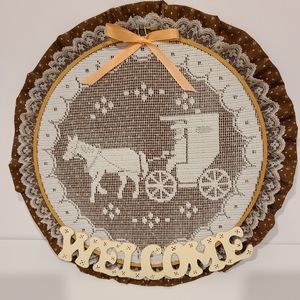 Hand crafted door decor